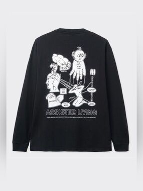 BRAIN DEAD -Struggles Long Sleeve T-Shirt - Sz S